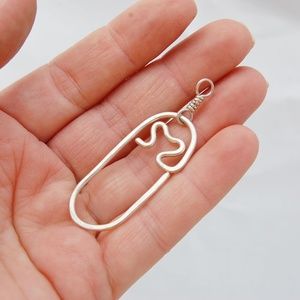 Sterling Silver Safety pin The Salvaged Edge